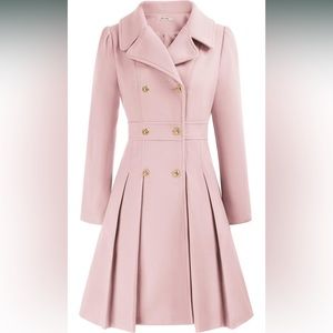 NWT, tailored pea coat. Elegant & classy, cut to create hourglass silhouette.